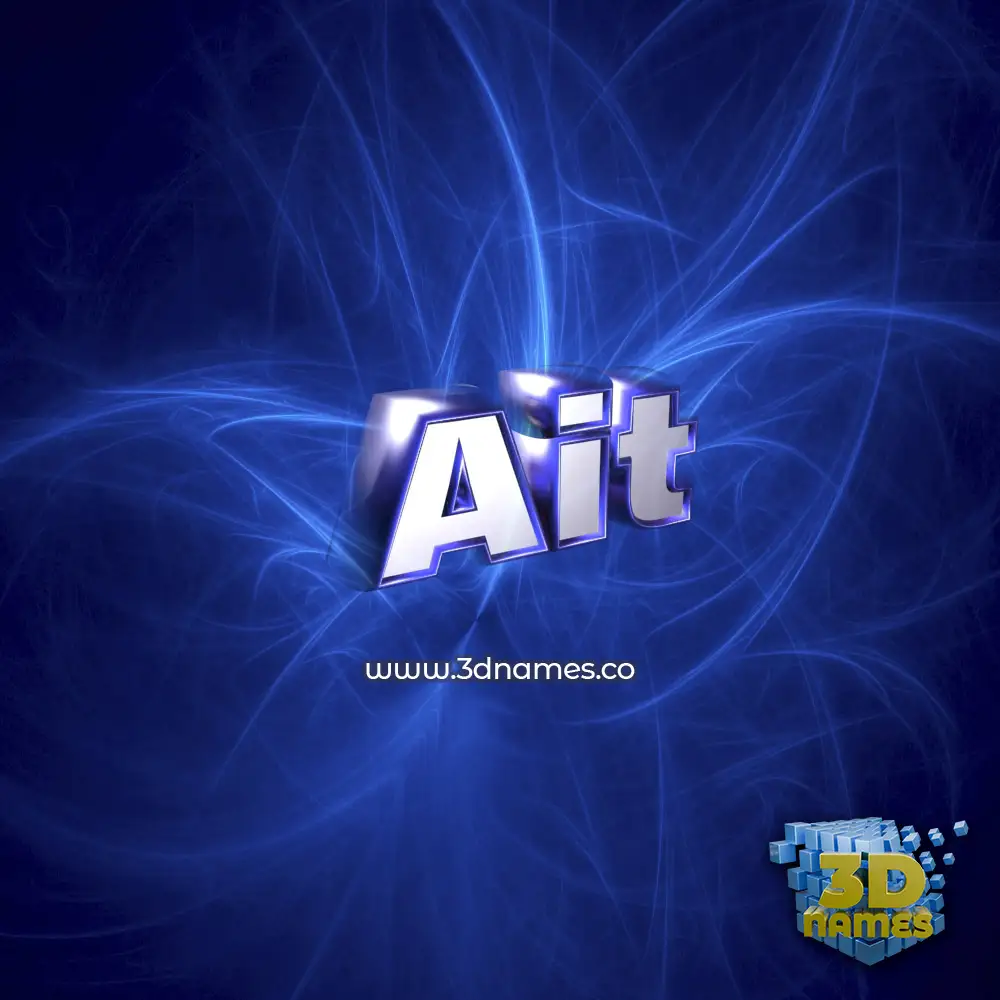 ait in Plasma style - 3D name wallpaper