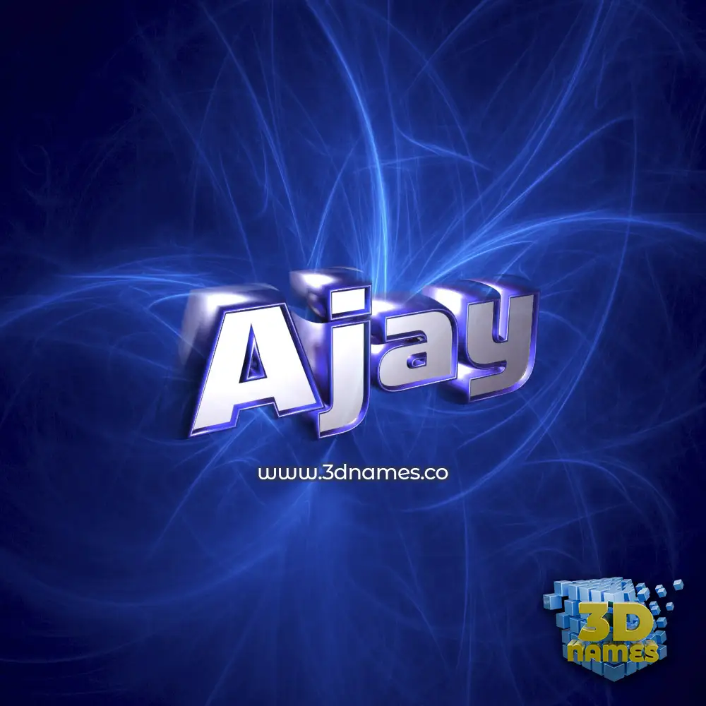 ajay in Plasma style - 3D name wallpaper
