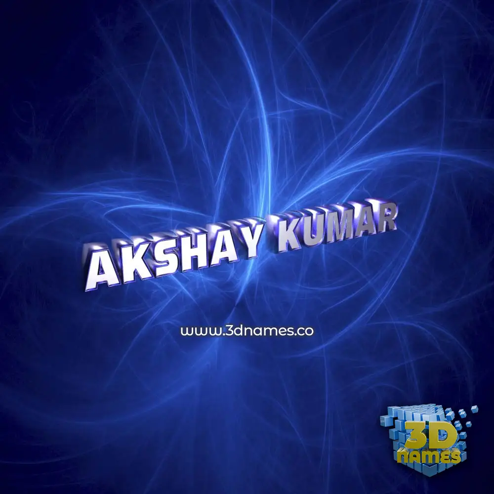 akshay kumar in Plasma style - 3D name wallpaper