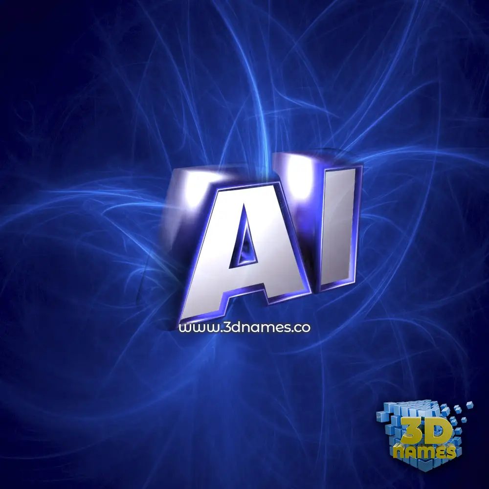 al in Plasma style - 3D name wallpaper