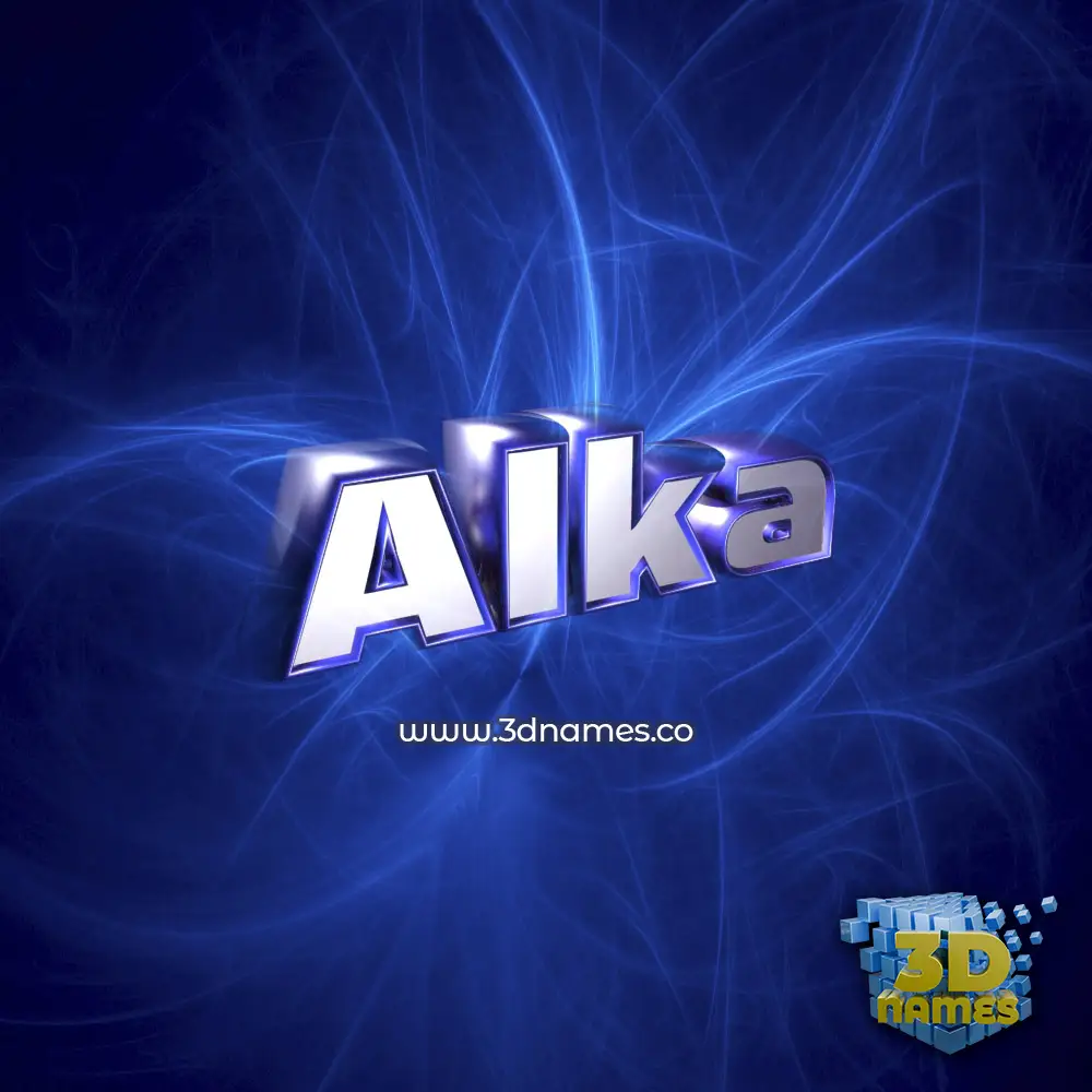alka in Plasma style - 3D name wallpaper