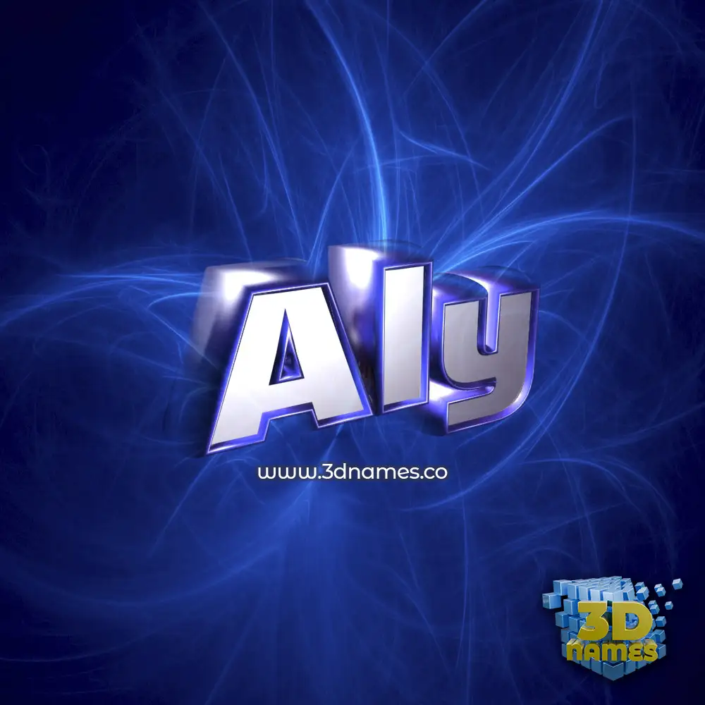 aly in Plasma style - 3D name wallpaper