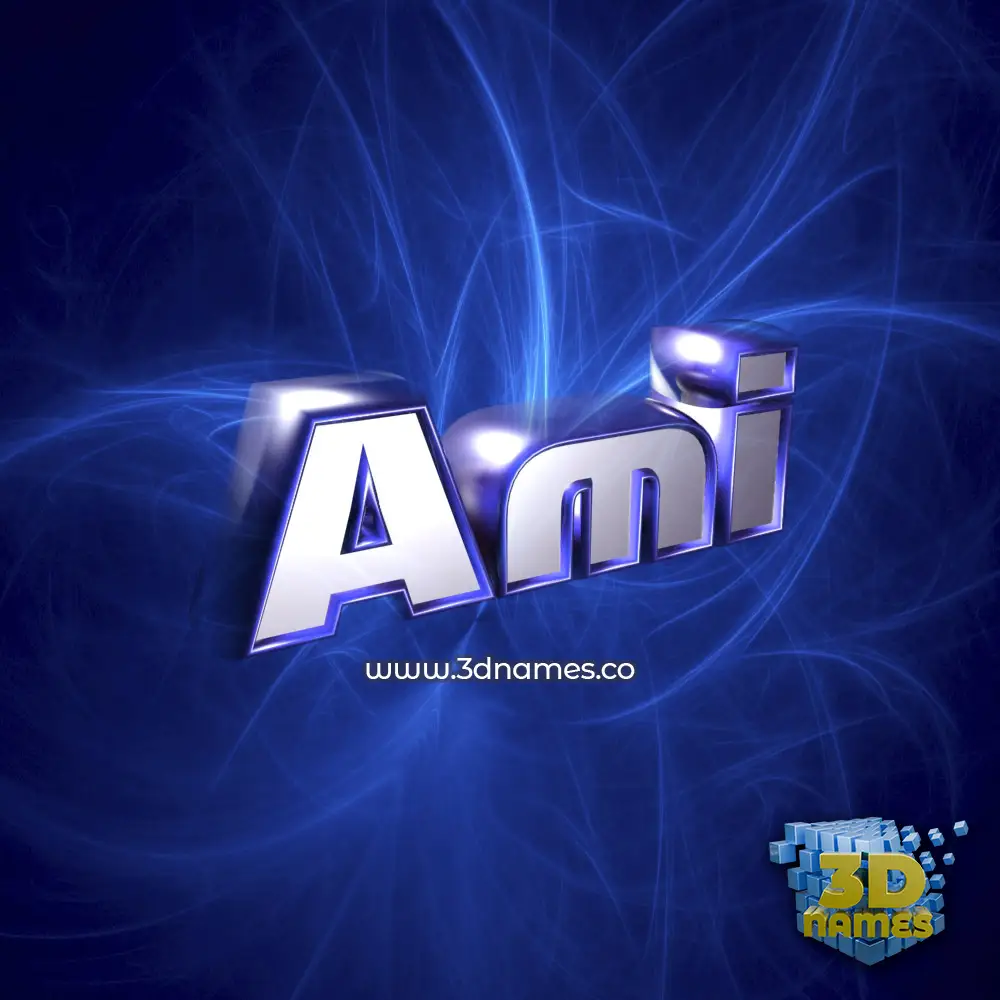 ami in Plasma style - 3D name wallpaper