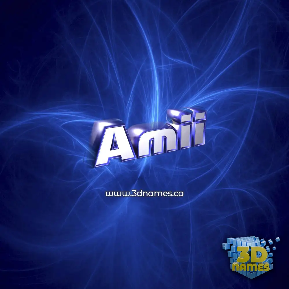 amii in Plasma style - 3D name wallpaper