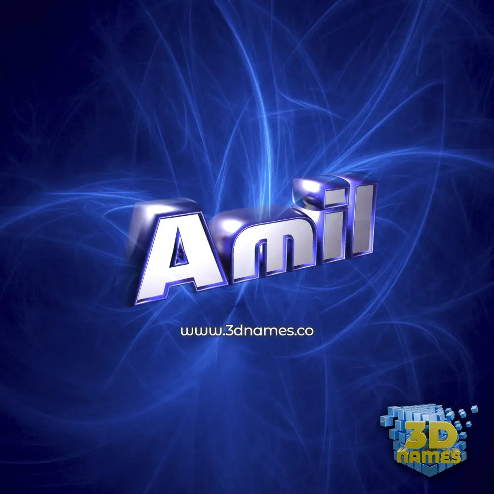 amil in Plasma style - 3D name wallpaper