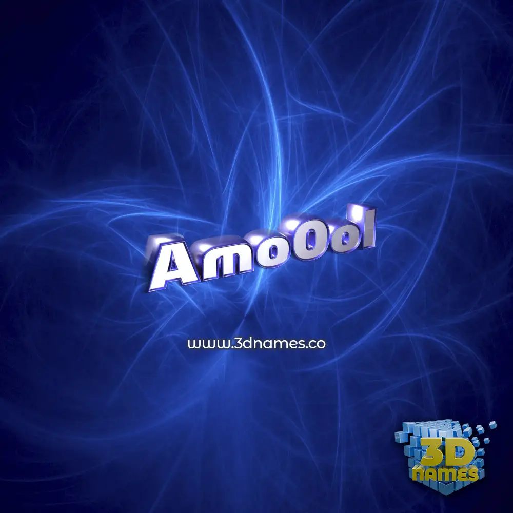 amo0ol in Plasma style - 3D name wallpaper