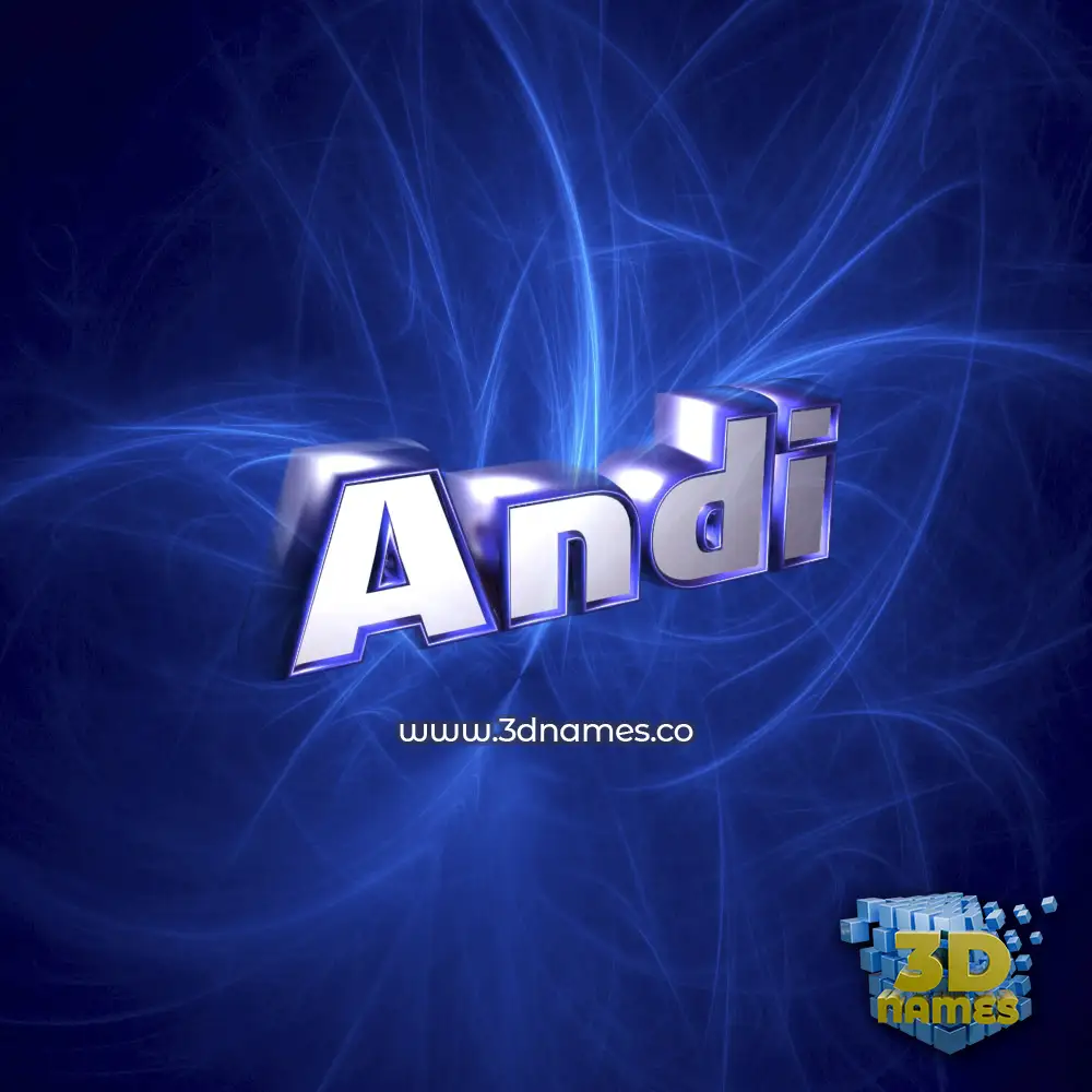 andi in Plasma style - 3D name wallpaper