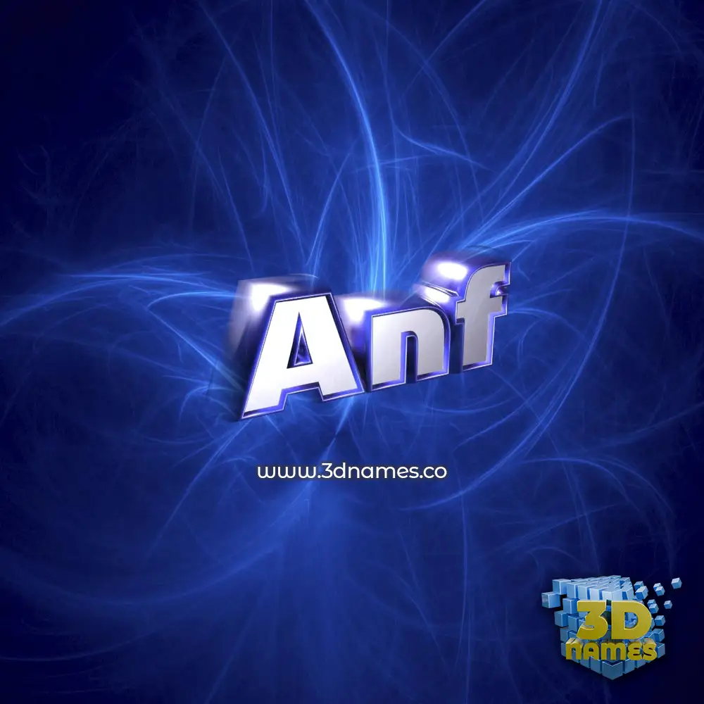 anf in Plasma style - 3D name wallpaper