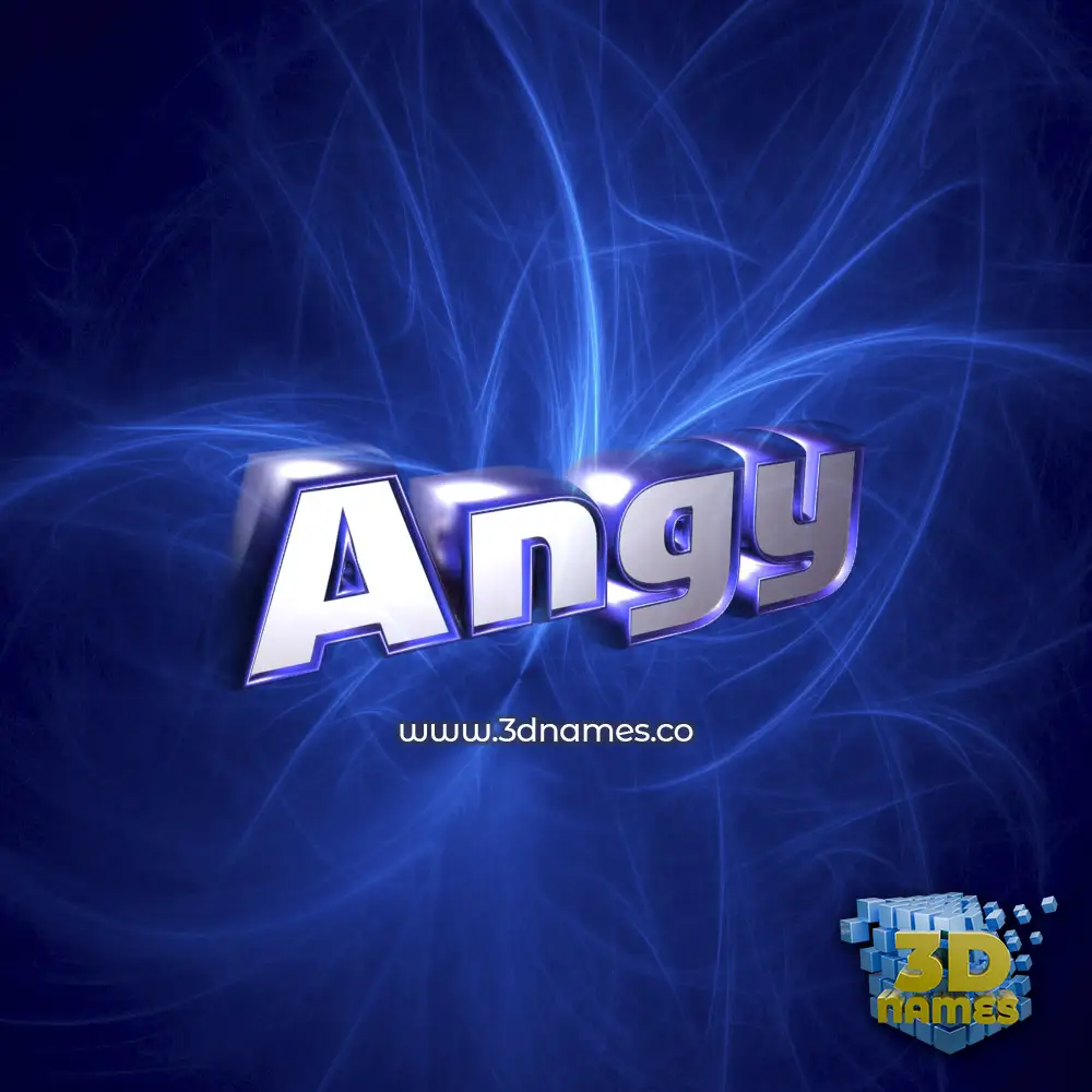 angy in Plasma style - 3D name wallpaper