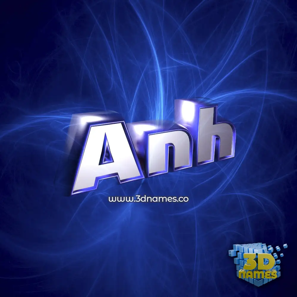 anh in Plasma style - 3D name wallpaper