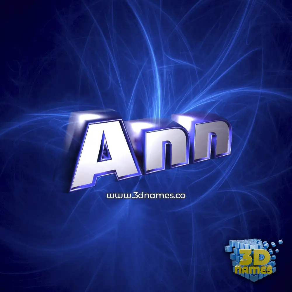 ann in Plasma style - 3D name wallpaper
