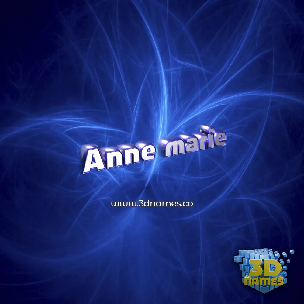 anne marie in Plasma style - 3D name wallpaper