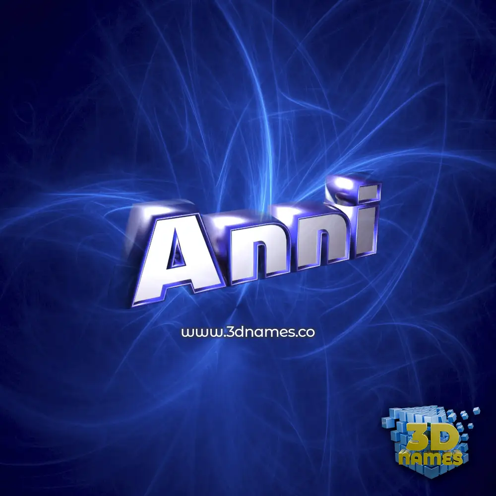 anni in Plasma style - 3D name wallpaper