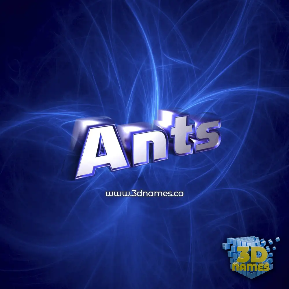 ants in Plasma style - 3D name wallpaper