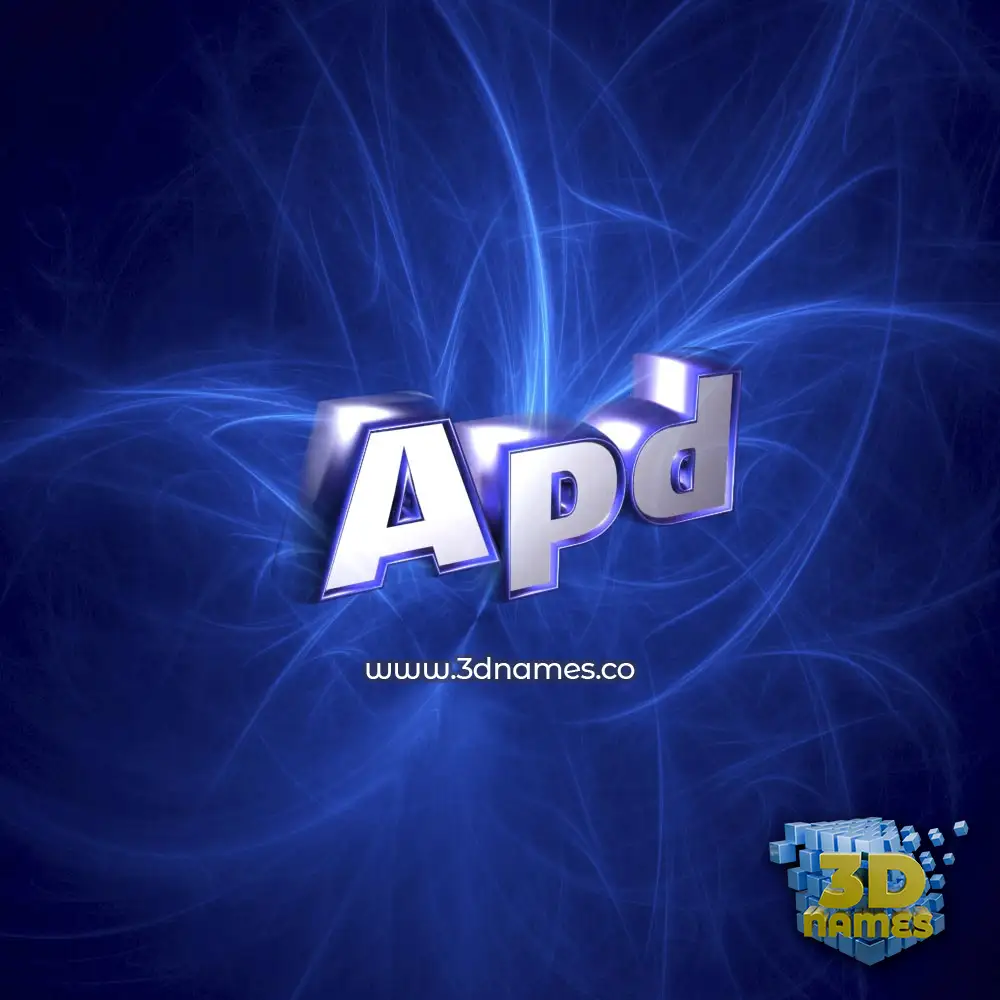 apd in Plasma style - 3D name wallpaper