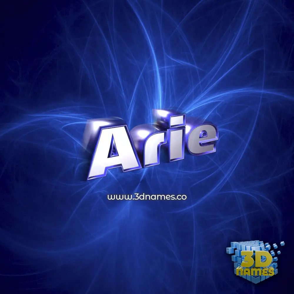 arie in Plasma style - 3D name wallpaper