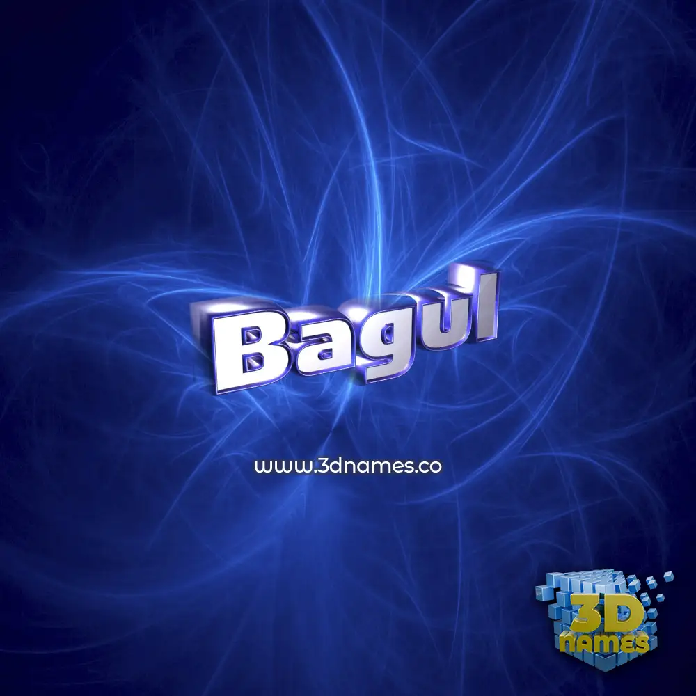 bagul in Plasma style - 3D name wallpaper