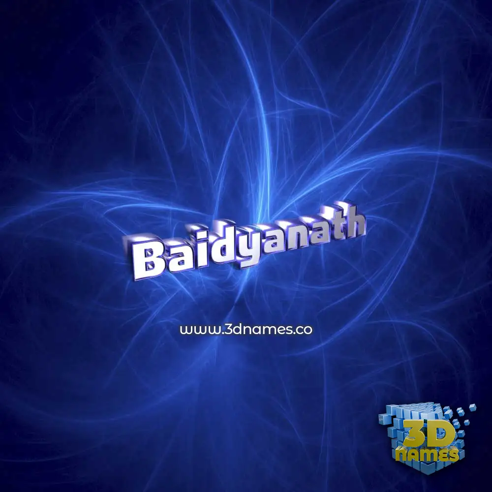 baidyanath in Plasma style - 3D name wallpaper