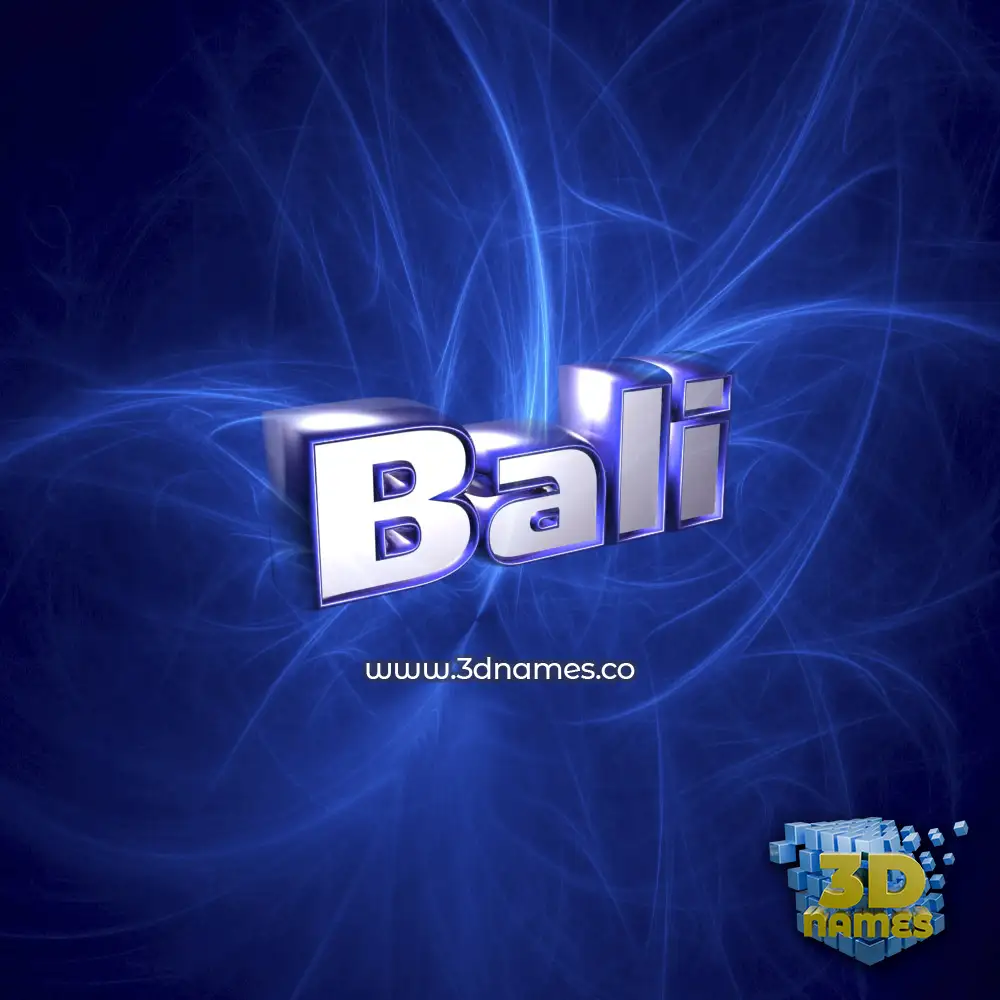 bali in Plasma style - 3D name wallpaper