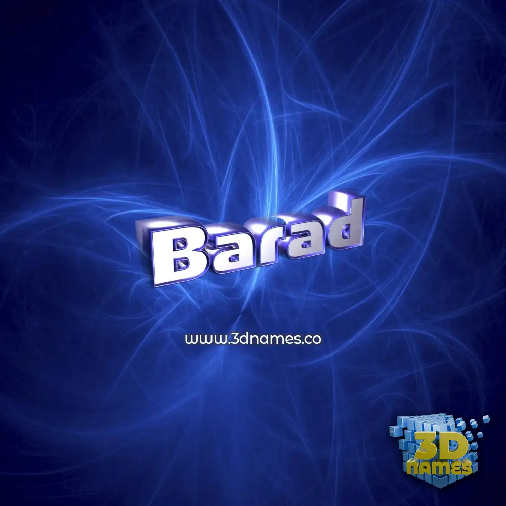 barad in Plasma style - 3D name wallpaper