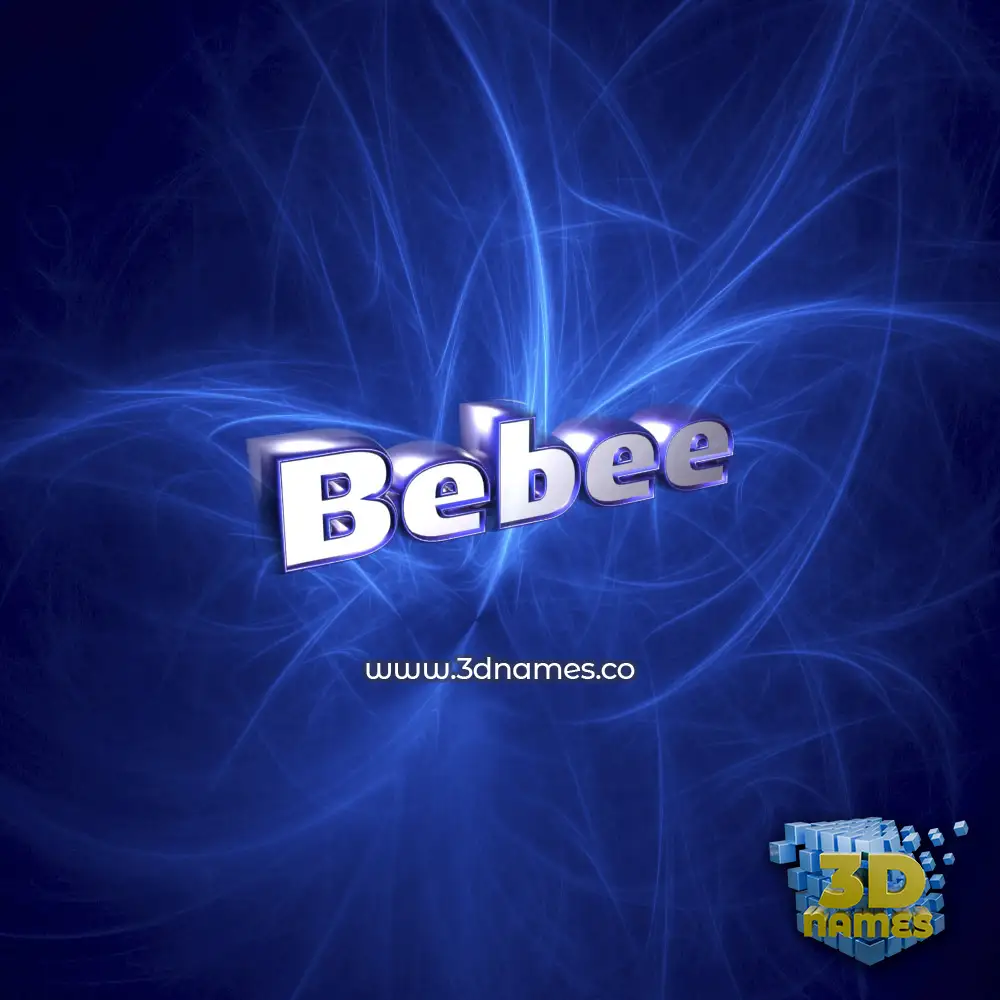 bebee in Plasma style - 3D name wallpaper