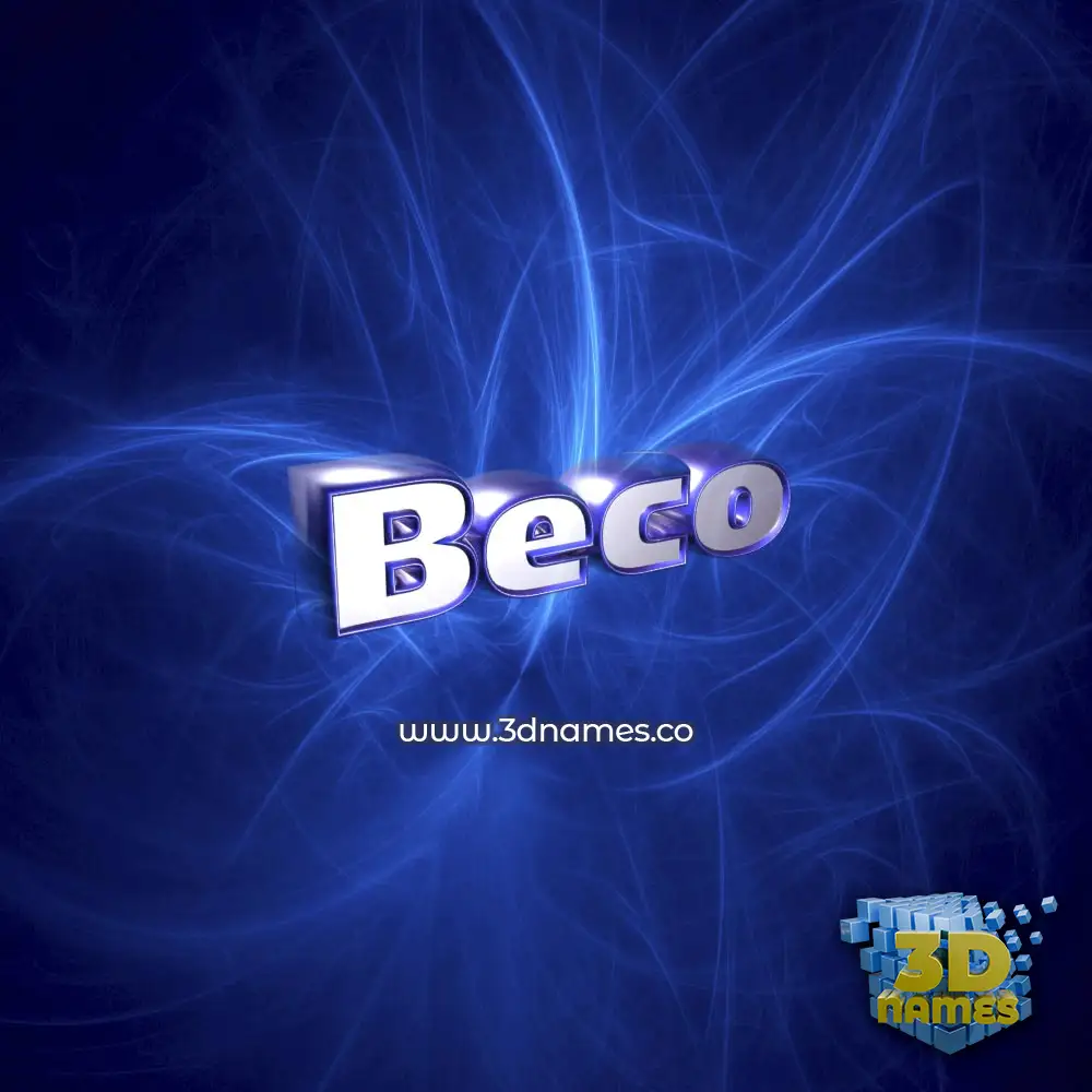 beco in Plasma style - 3D name wallpaper