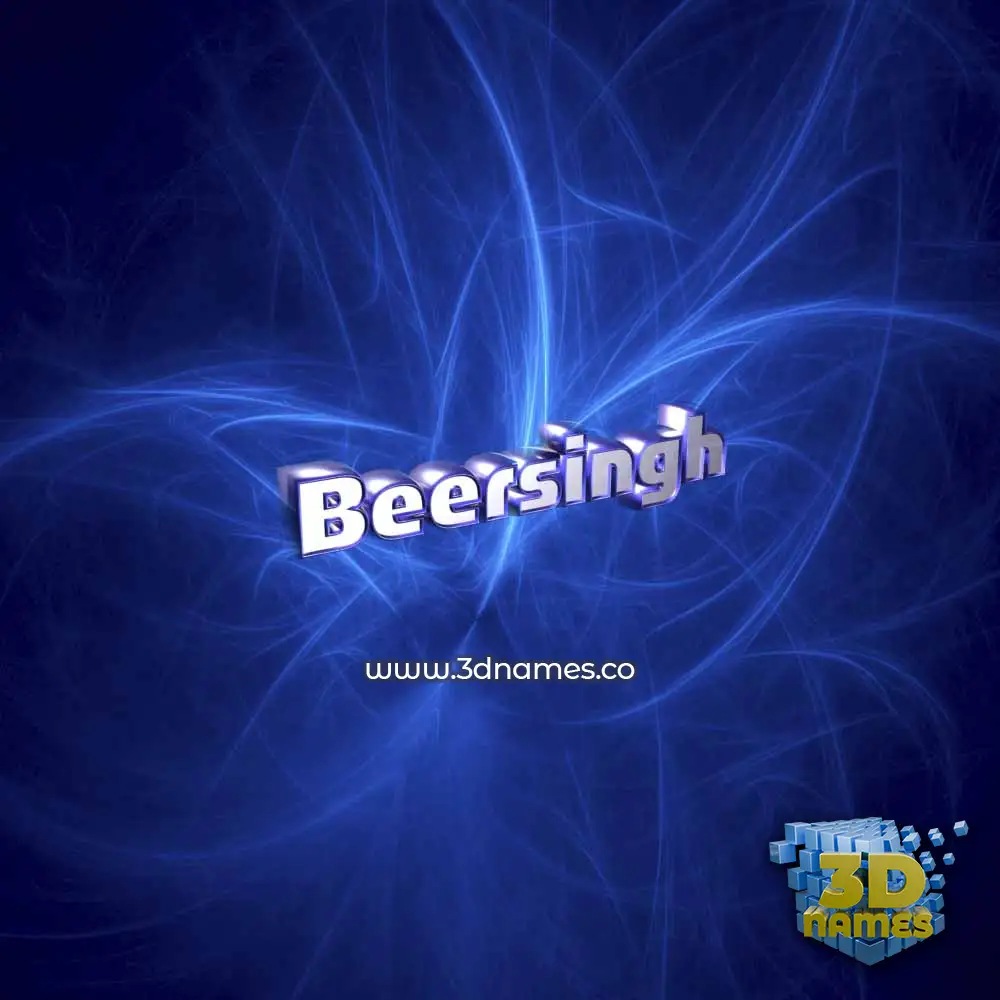 beersingh in Plasma style - 3D name wallpaper