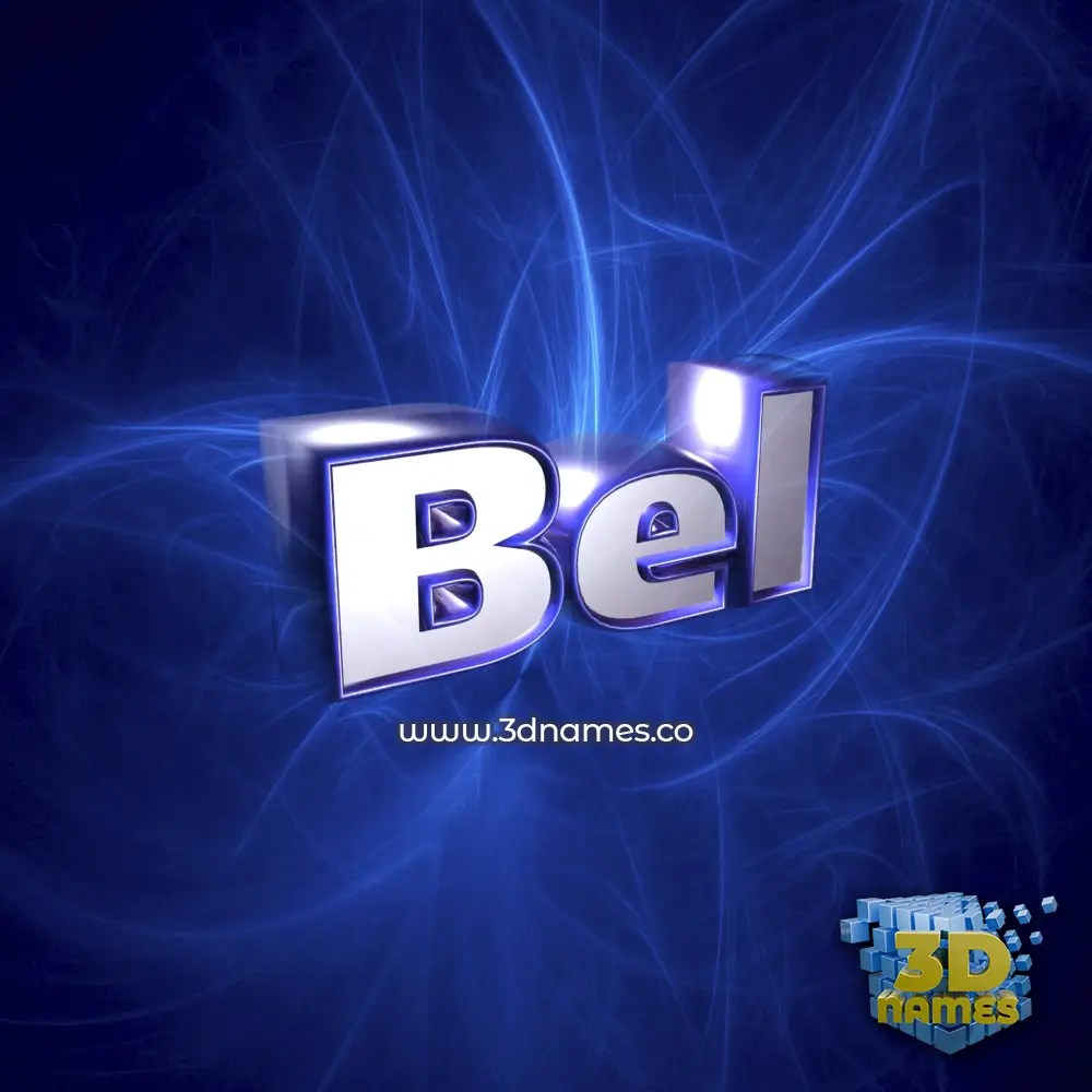 bel in Plasma style - 3D name wallpaper
