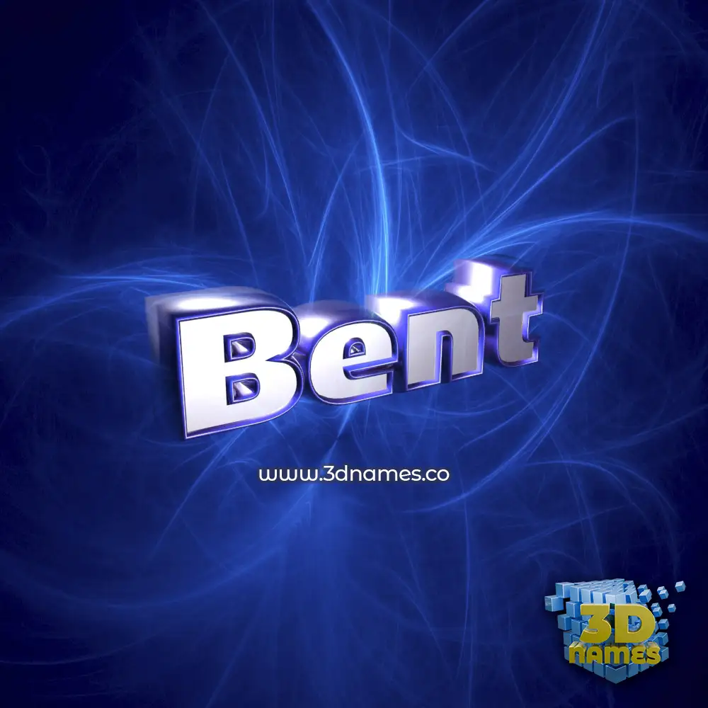 bent in Plasma style - 3D name wallpaper