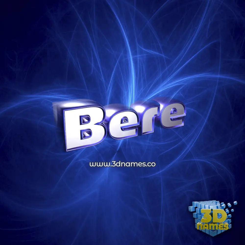 bere in Plasma style - 3D name wallpaper