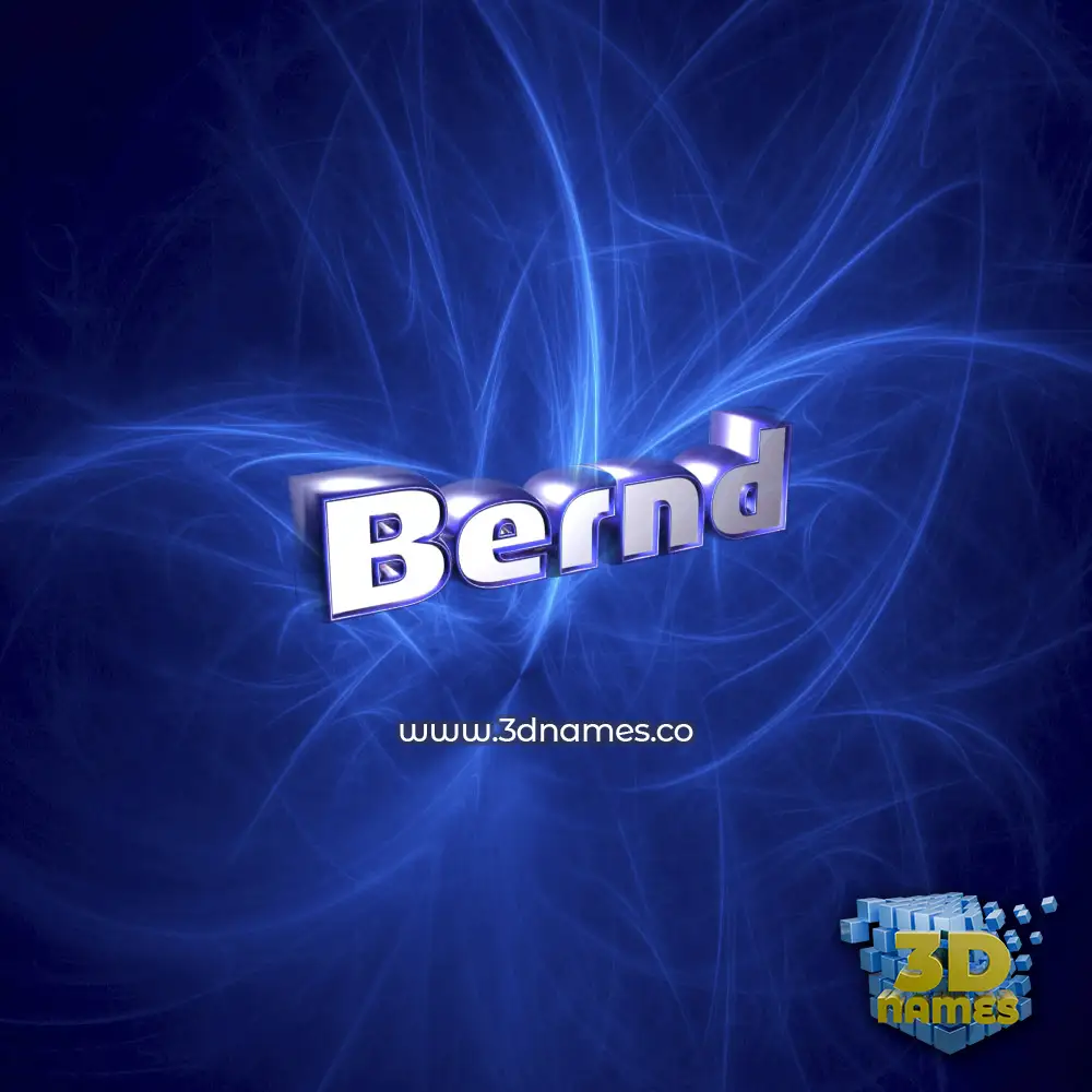 bernd in Plasma style - 3D name wallpaper