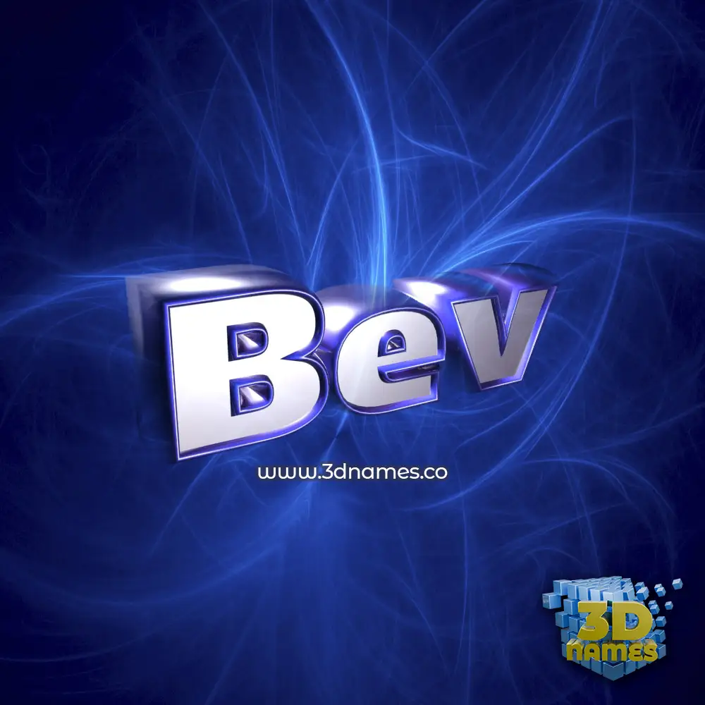 bev in Plasma style - 3D name wallpaper
