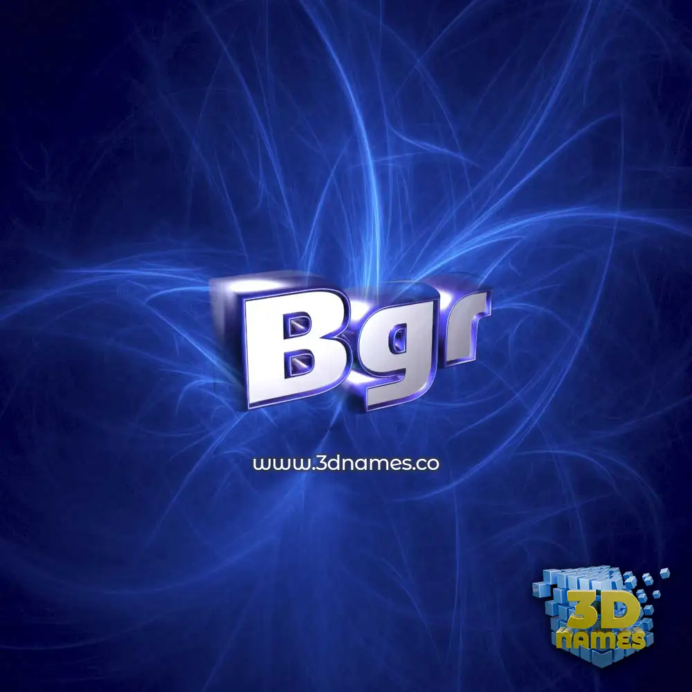 bgr in Plasma style - 3D name wallpaper