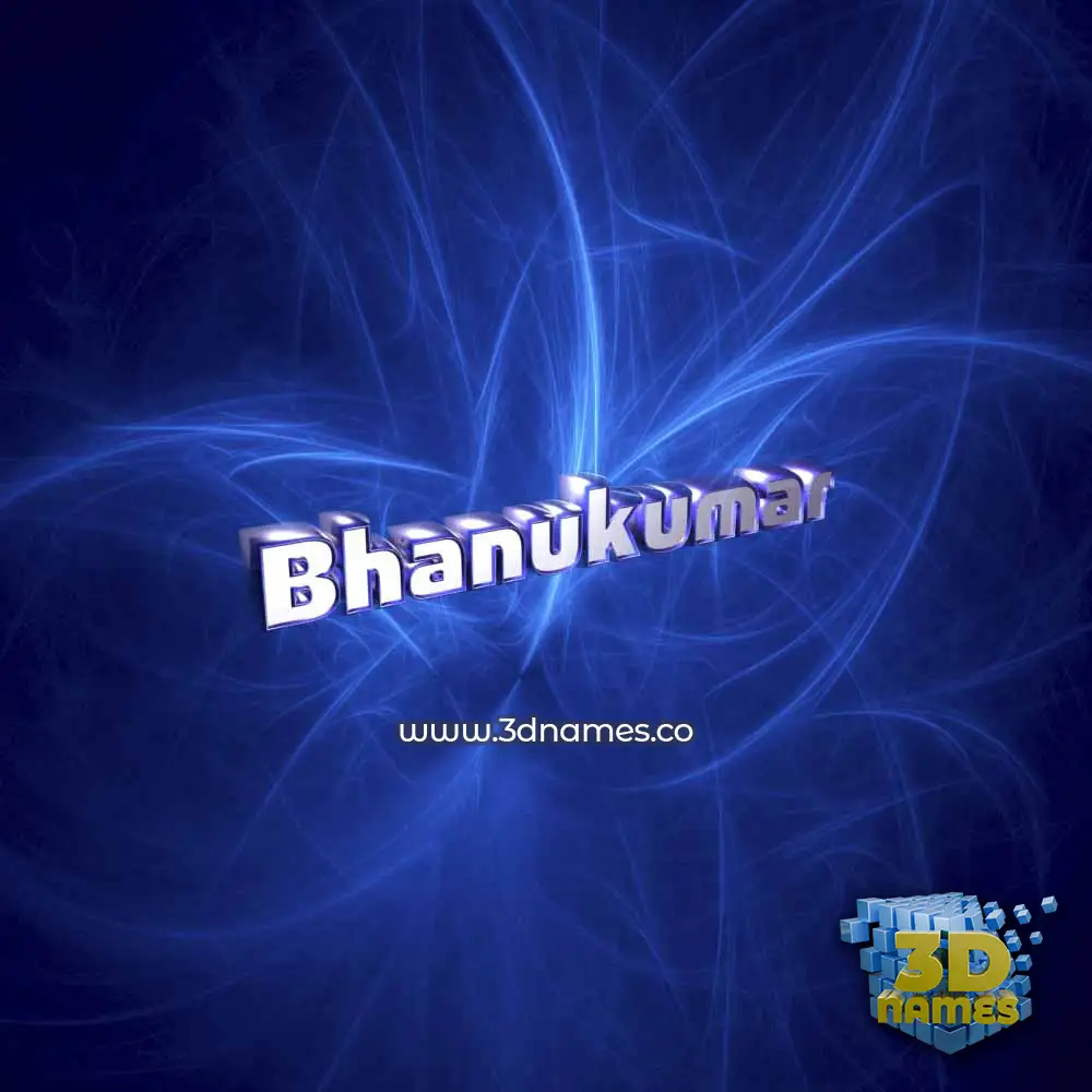 bhanukumar in Plasma style - 3D name wallpaper