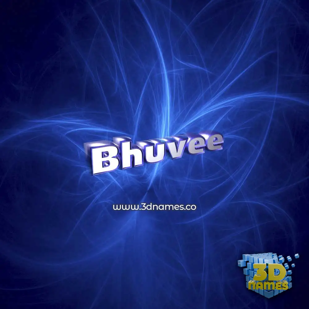 bhuvee in Plasma style - 3D name wallpaper