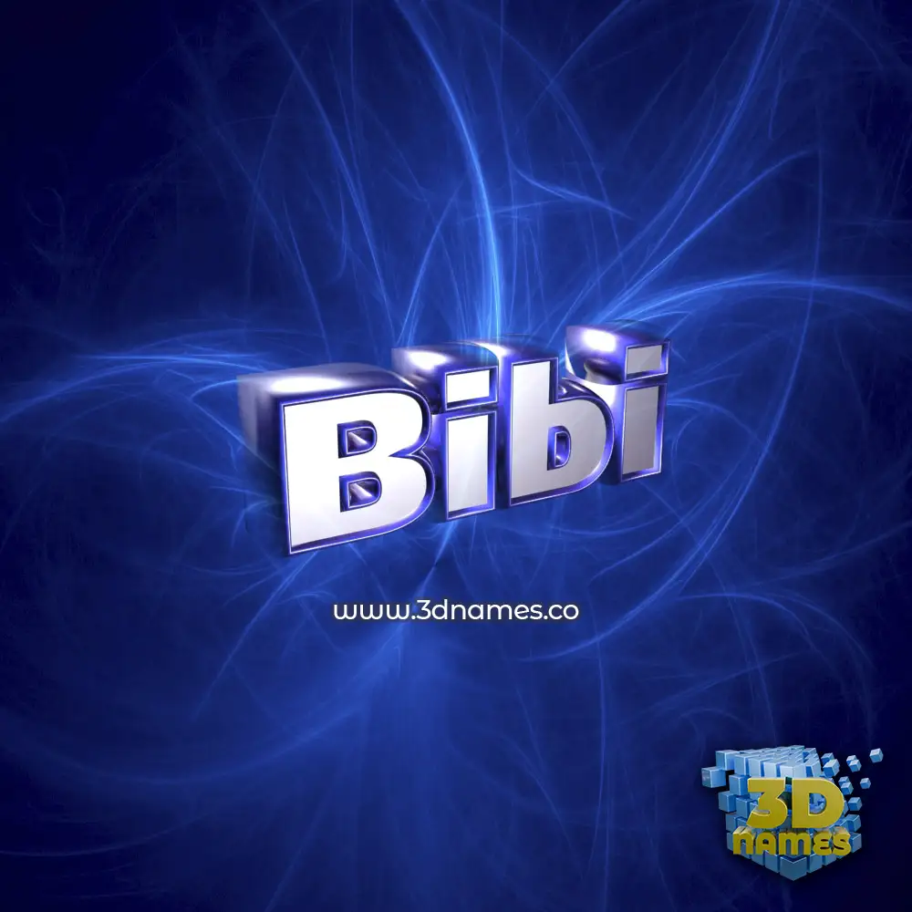 bibi in Plasma style - 3D name wallpaper