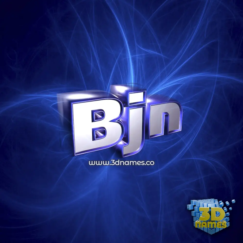 bjn in Plasma style - 3D name wallpaper
