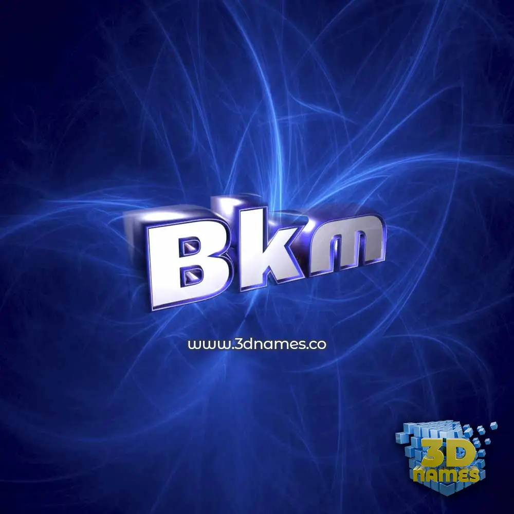bkm in Plasma style - 3D name wallpaper