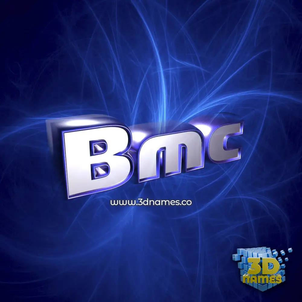 bmc in Plasma style - 3D name wallpaper
