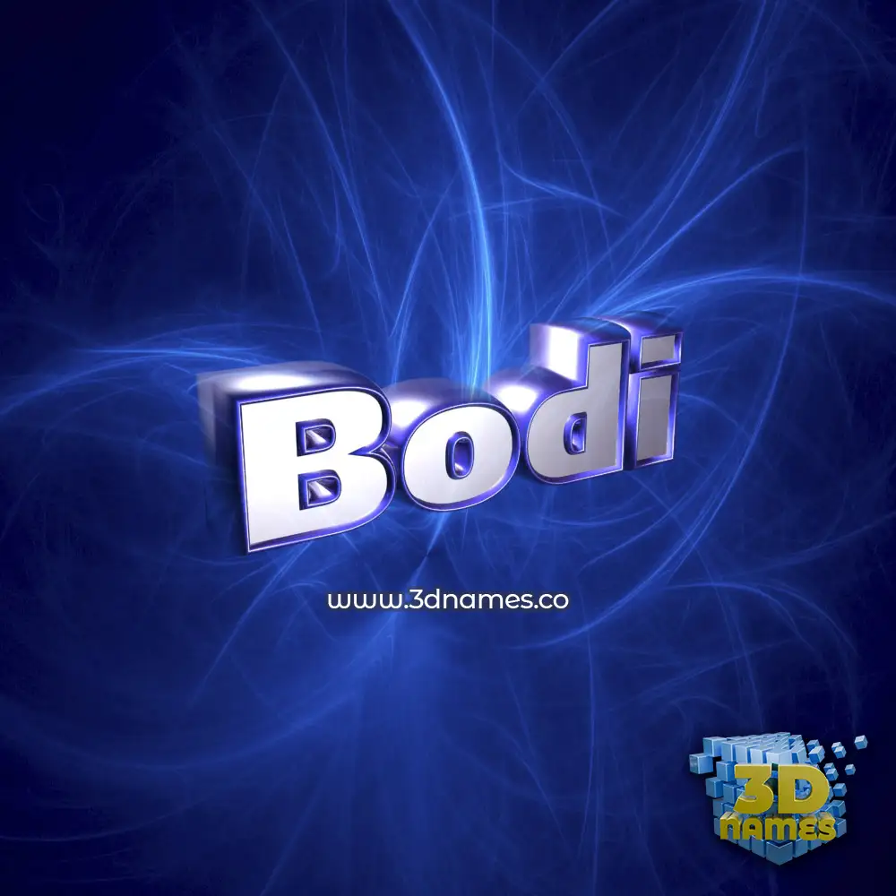 bodi in Plasma style - 3D name wallpaper