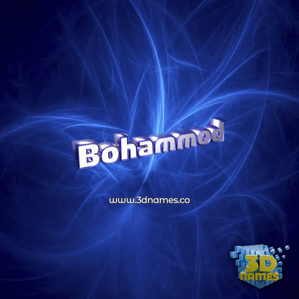 bohammod in Plasma style - 3D name wallpaper