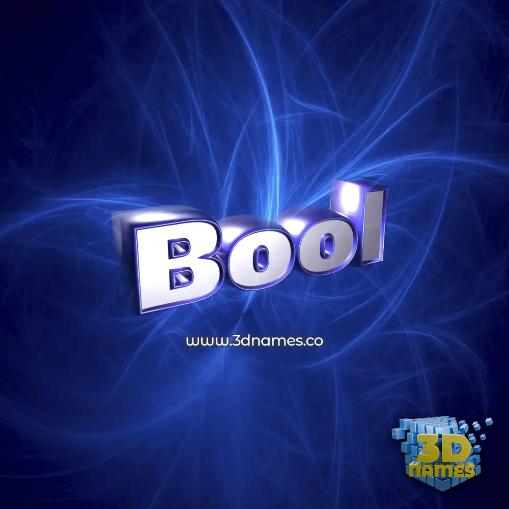 bool in Plasma style - 3D name wallpaper