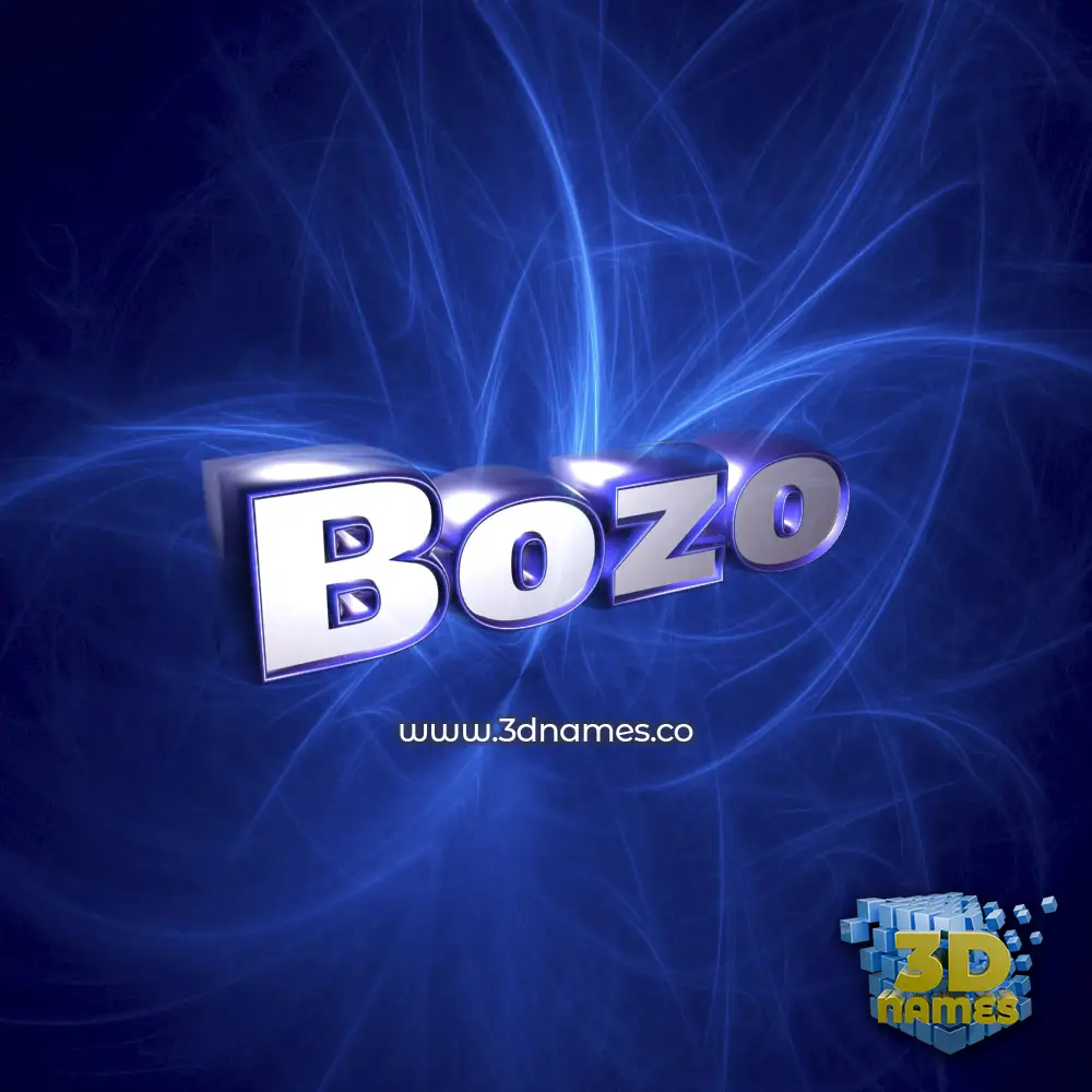 bozo in Plasma style - 3D name wallpaper