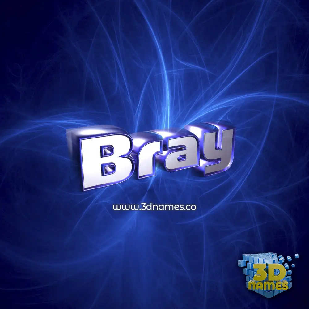 bray in Plasma style - 3D name wallpaper