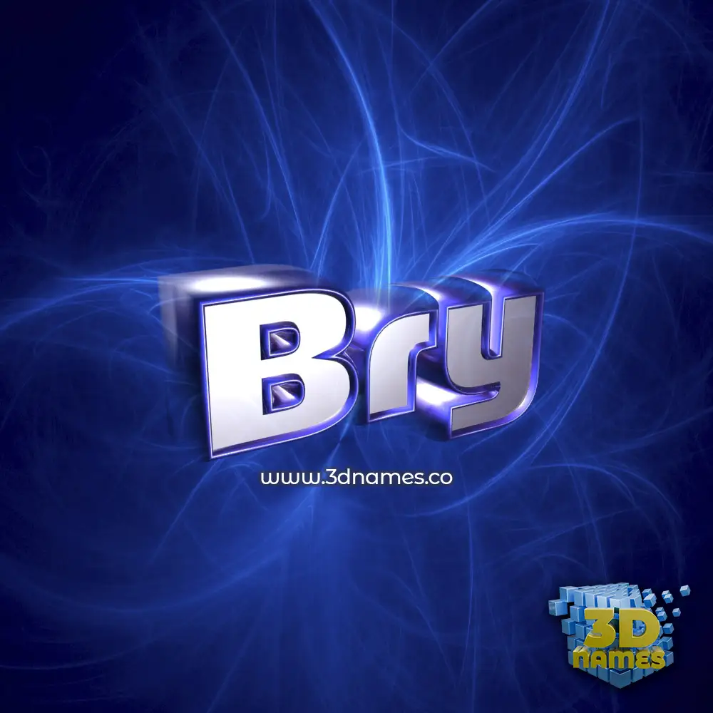 bry in Plasma style - 3D name wallpaper