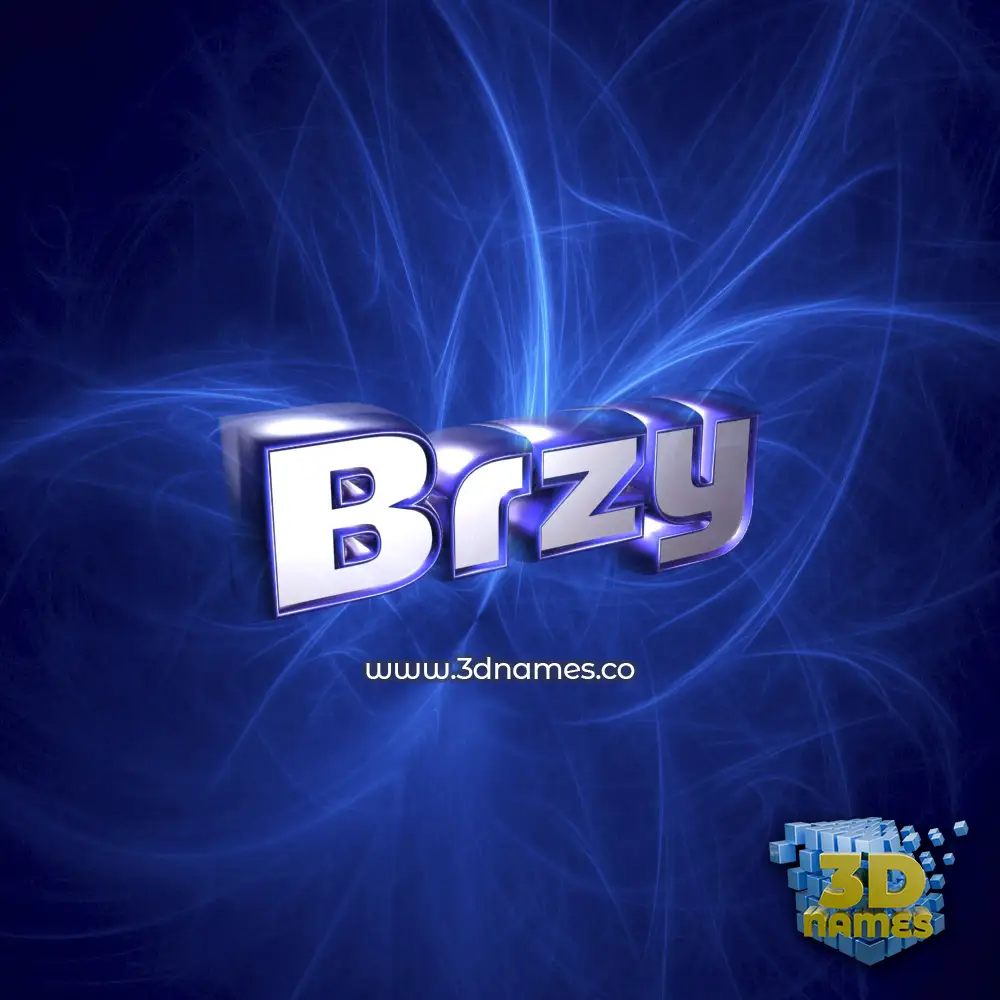 brzy in Plasma style - 3D name wallpaper