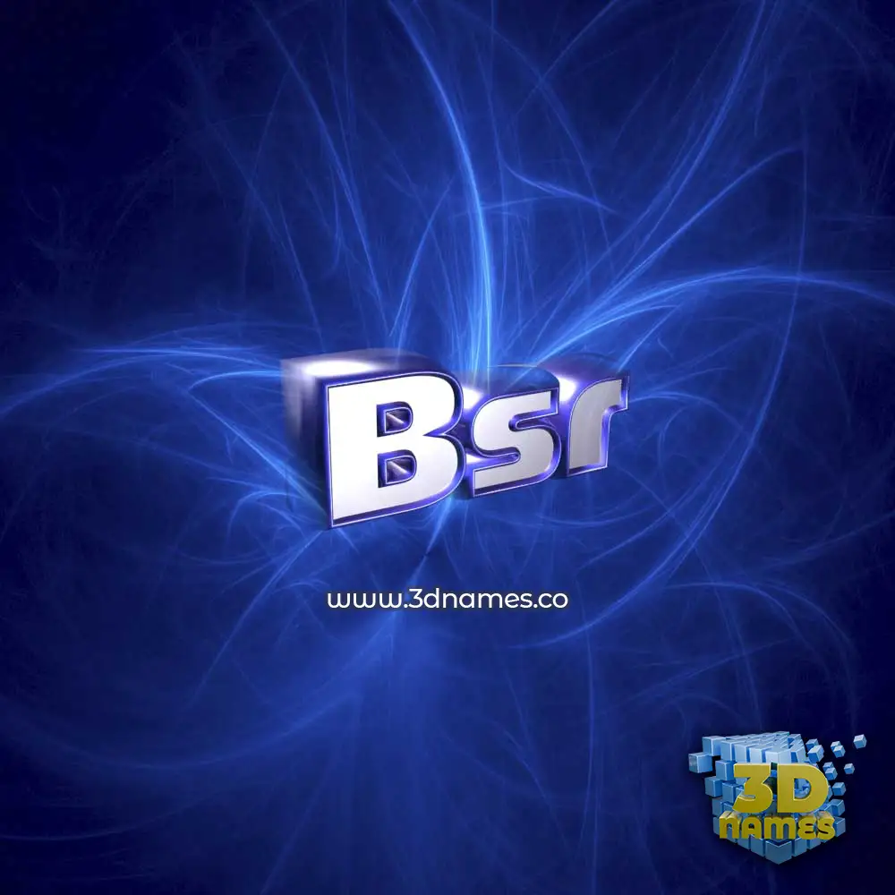 bsr in Plasma style - 3D name wallpaper