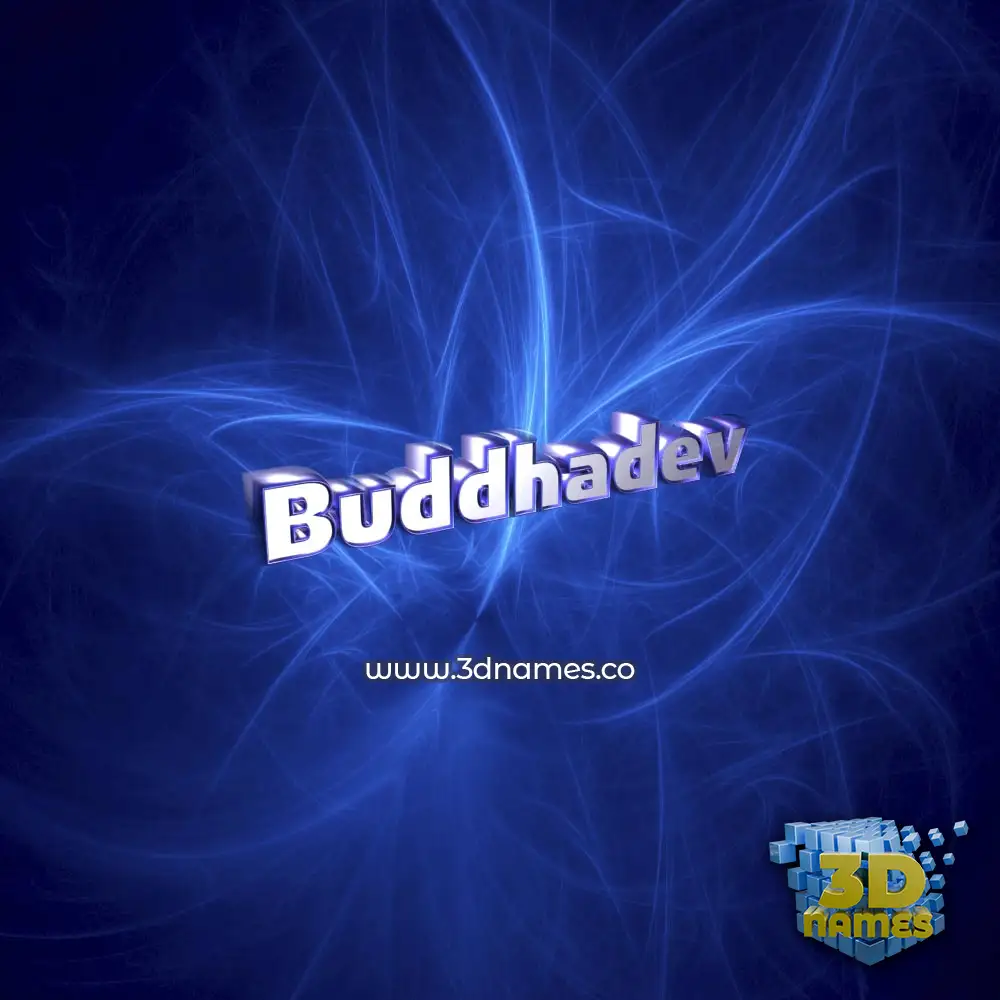 buddhadev in Plasma style - 3D name wallpaper