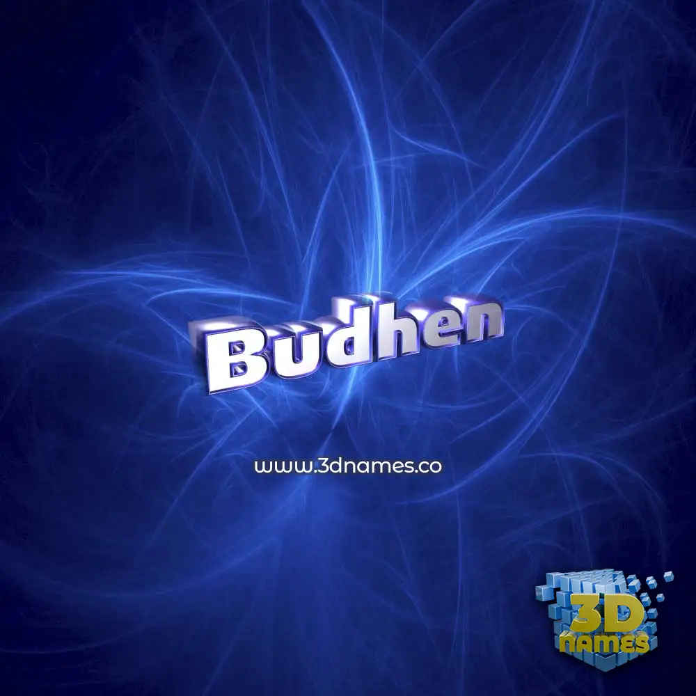 budhen in Plasma style - 3D name wallpaper