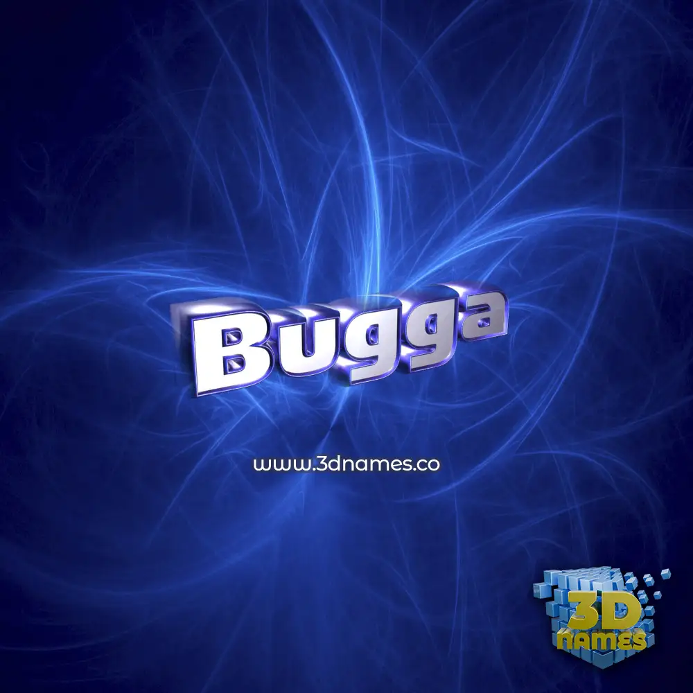 bugga in Plasma style - 3D name wallpaper